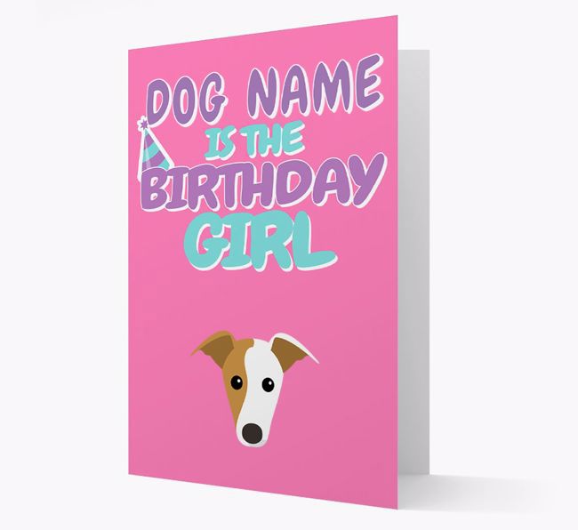 'Birthday Girl' Card with {breedFullName} Icon